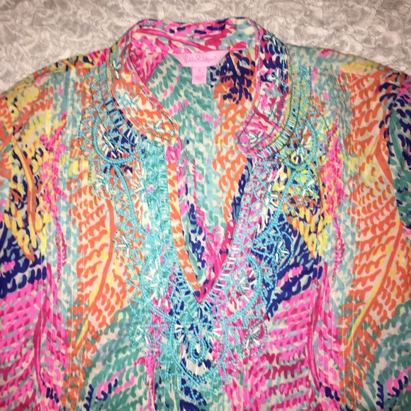 Lilly Pulitzer Sarasota Tunic Blouse - Small C - Picture 3 of 7